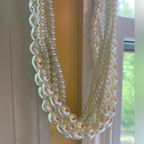 Sugarfix Multi Strands Faux Pearls Necklace - Picture 6 of 6